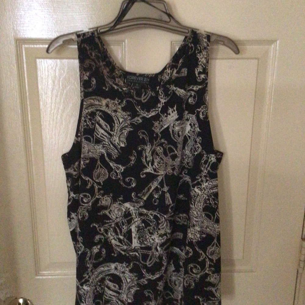 black tank top blouse size 1X